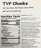 TVP Chunks, No Added Color or Flavor, Non-GMO