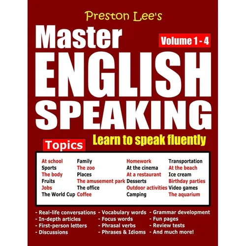 Preston Lee's Master English Speaking - Volume 1 - 4 - Paperback