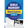 Bible Memory Word Games 2-In-1: Featuring Crosswords and Word Searches--100 Puzzles in All! - Paperback