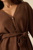 Promise the Label Belted Button-Front Cardigan