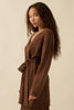 Promise the Label Belted Button-Front Cardigan