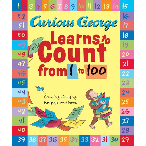 Curious George Learns to Count from 1 to 100 - Paperback