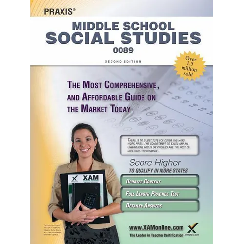 Praxis Middle School Social Studies 0089 Teacher Certification Study Guide Test Prep - Paperback