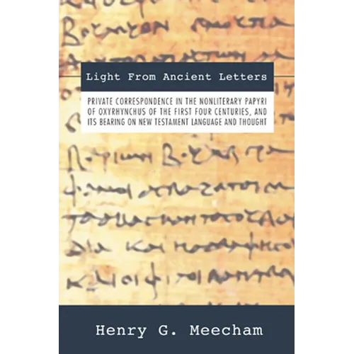 Light from Ancient Letters - Paperback