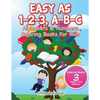 Easy As 1-2-3, A-B-C: Alphabets & Numbers Coloring Books For Kids - Coloring Books 3 Years Old Edition - Paperback