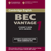 Cambridge Bec Vantage 1: Practice Tests from the University of Cambridge Local Examinations Syndicate - Paperback