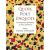 Quote Poet Unquote: Contemporary Quotations on Poets and Poetry - Paperback