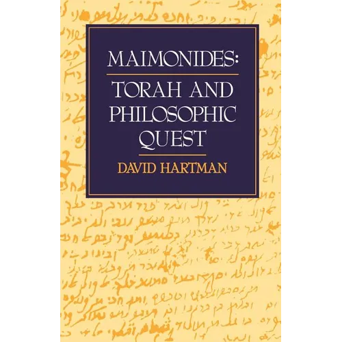 Maimonides: Torah and Philosophic Quest - Paperback