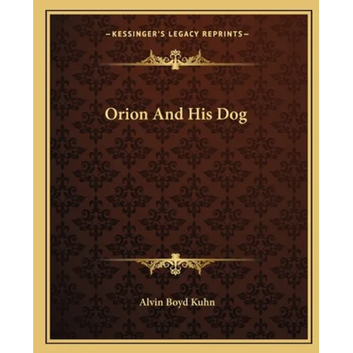 Orion And His Dog - Paperback