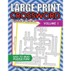 Large Print Crossword Puzzle Book: Crossword Puzzle Books For Adults Large Print Brain Teaser Puzzles - Volume 1 - Paperback