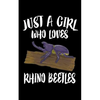 Just A Girl Who Loves Rhino Beetles: Animal Nature Collection - Paperback