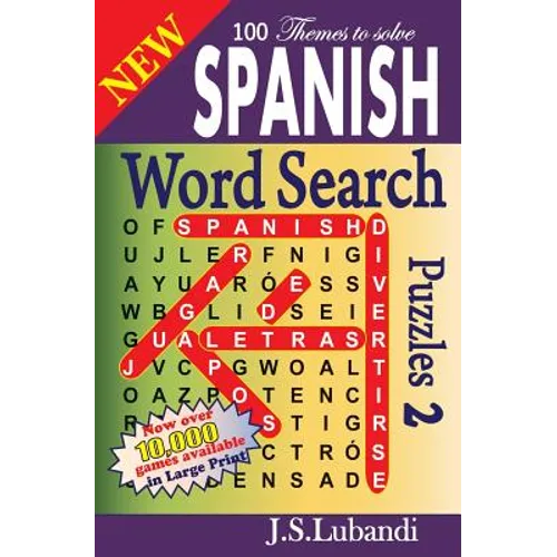 New Spanish Word Search Puzzles 2 - Paperback
