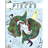 Pisces 50 Coloring Pages For Adults Relaxation - Paperback