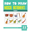 How to Draw Musical Instruments for Kids - Volume 1 - Paperback