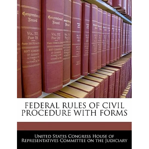 Federal Rules of Civil Procedure with Forms - Paperback