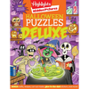 Halloween Puzzles Deluxe: Jumbo Halloween Gift for Kids with Seek and Find Puzzles, Over 600 Hidden Objects, 135 Glow-In-The-Dark Stickers, Recipes an - Paperback