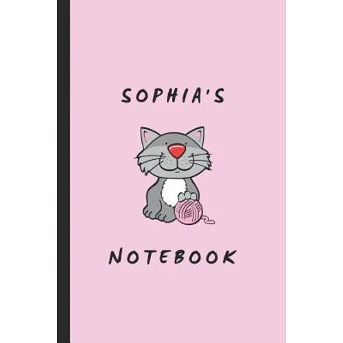 Sophia's Notebook: Personalised Cat Themed Notepad - Paperback