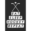 Eat Sleep Hockey Repeat: Dot Grid Notebook (6x9 inches) with 120 Pages - Paperback