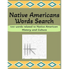 Native Americans Words Search: 100 Words Related to Native American History and Culture - Paperback