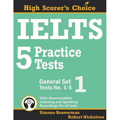 IELTS 5 Practice Tests, General Set 1: Tests No. 1-5 - Paperback