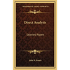 Direct Analysis: Selected Papers - Hardcover