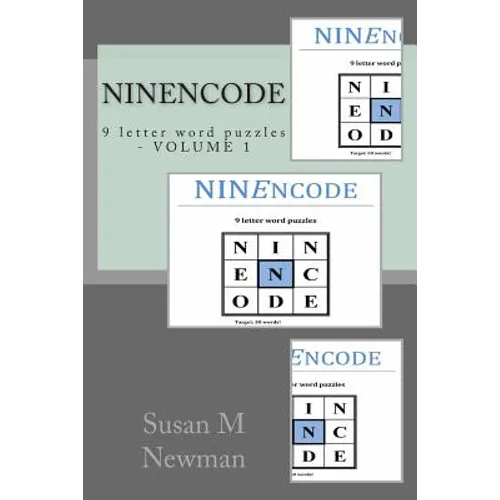 NINEncode: 9 letter word puzzles - Paperback
