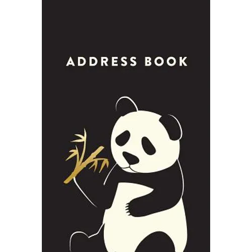 Address Book: Panda, 6x9, 130 Pages, Professionally Designed - Paperback