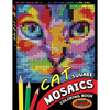 Cat Square Mosaics Coloring Book: Colorful Animals Coloring Pages Color by Number Puzzle - Paperback