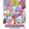 Kawaii Alpacas: A Super Cute Coloring Book - Paperback