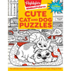 Cute Cat and Dog Puzzles: 144-Page Activity Book for Kids with Over 1,800 Objects to Find, Search-And-Find Puzzles Featuring Cute Kittens and Puppies - Paperback