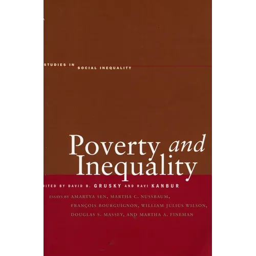 Poverty and Inequality - Hardcover