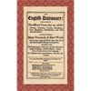 An English Dictionary (1676): Explaining the Difficult Terms That are Used in Divinity, Husbandry, Physick, Phylosophy, Law, Navigation, Mathematick - Hardcover