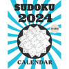 2024 hard Sudoku calendar: 366 challenging Sudoku puzzles With Full Solutions, one puzzle every day of the year, Gift Ideas for Teens, Adults, an - Paperback