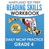 MARYLAND TEST PREP Reading Skills Workbook Daily MCAP Practice Grade 4: Preparation for the MCAP English Language Arts Assessments - Paperback