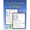 Frequently Misspelled Words (6th grade - 8th grade) - Paperback