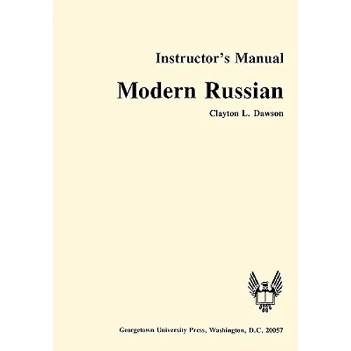 Modern Russian Instructor's Manual - Paperback