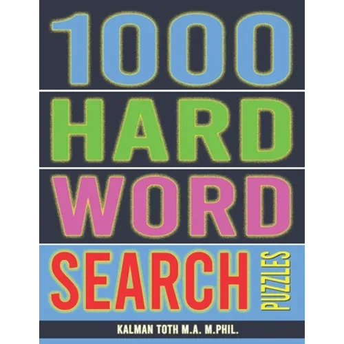 1000 Hard Word Search Puzzles: Fun Way to Occupy Yourself - Paperback