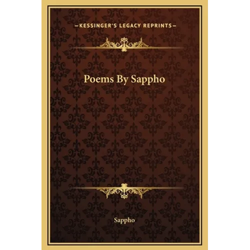 Poems By Sappho - Hardcover