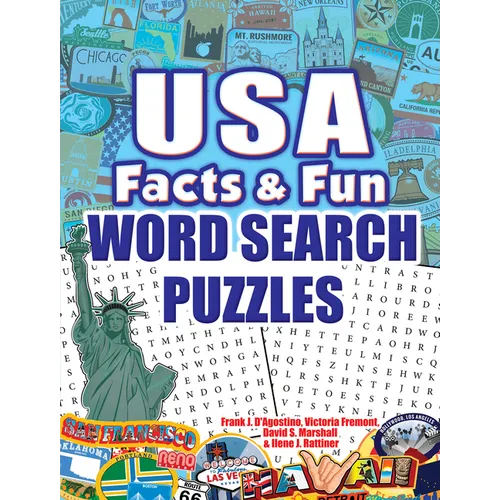 USA Facts & Fun Word Search Puzzles - Paperback
