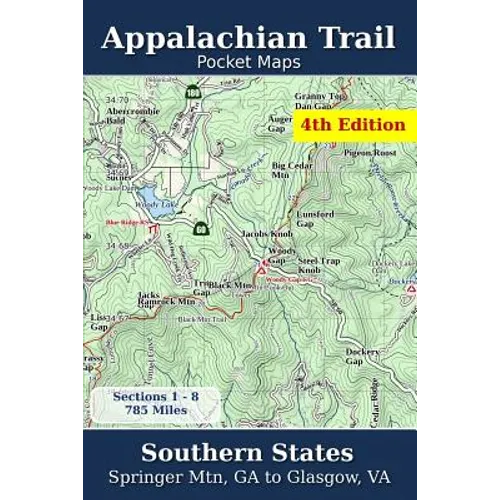Appalachian Trail Pocket Maps - Southern States - Paperback