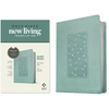 NLT Personal Size Giant Print Bible, Filament Enabled Edition (Red Letter, Leatherlike, Floral Frame Teal) - Imitation Leather