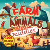 Farm Animals Riddles and Coloring Pages for Kids - Paperback