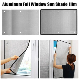 1Pcs Double Side Aluminum Foil Windows Sunshade Curtain