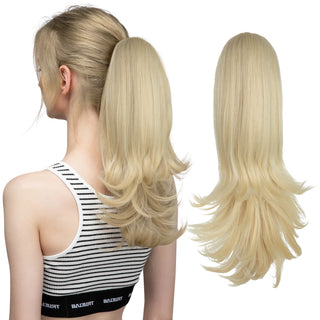 Buy 613 Synthetic Claw Clip in Ponytail Hair Extensions Hairpiece 14&quot;