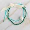 Genuine Pearl Color Dream Bracelet Set of 2