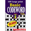100 Large Print Basic Codeword Puzzles 2 - Paperback