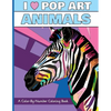 I Heart Pop Art Animals: A Color-By-Number Coloring Book - Paperback
