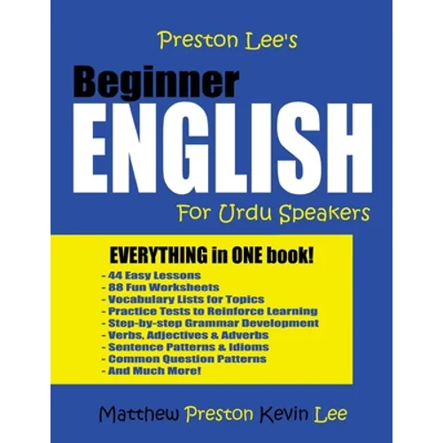 Preston Lee's Beginner English For Urdu Speakers - Paperback