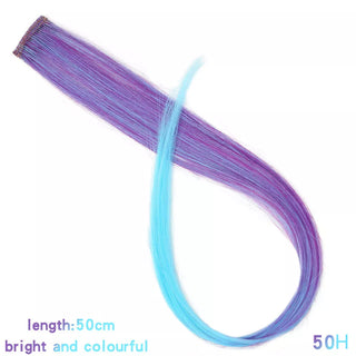 Buy 50h Synthetic Rainbow Highlighted Hair