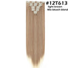 Long Straight Clip in on Hair Extensions